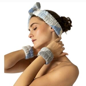PJ Savage Spa Headband & Wristband Set, One Size RN#15741, NWT
